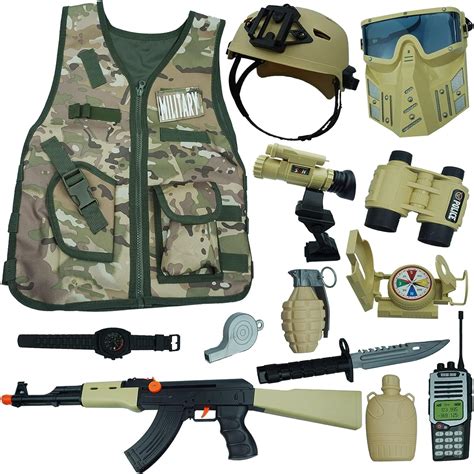 Kids Army Soldier Costume Set with Helmet, Toy Guns Nepal | Ubuy