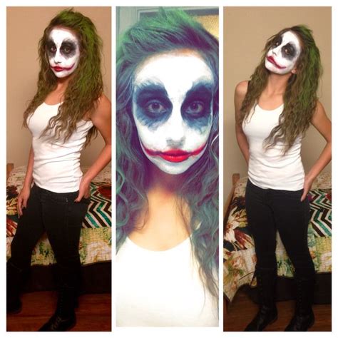 Female Joker makeup for Halloween party!! | Karneval, Joker