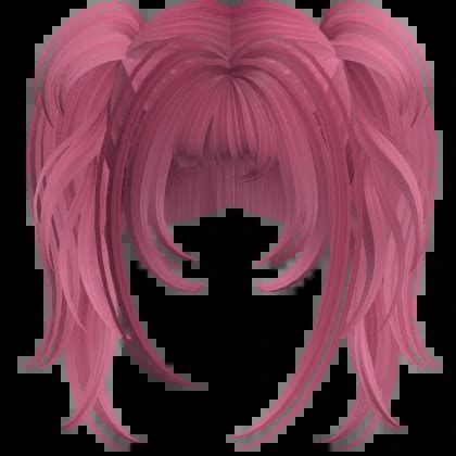 Messy Anime Layered Pigtails Hot Pink Roblox Item Rolimon S