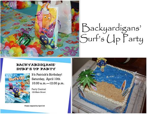 The Bubbly Hostess: Backyardigans' Surf's Up Party