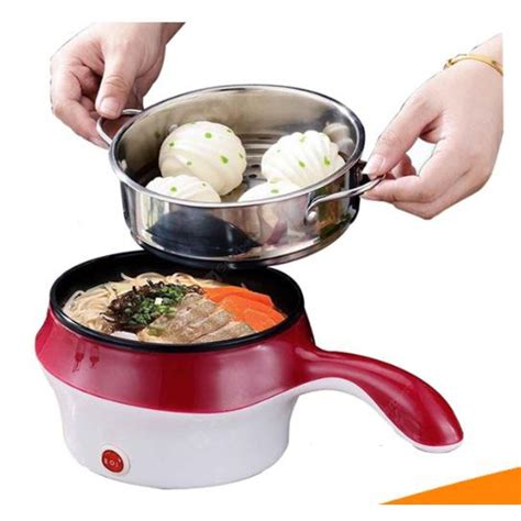 Electric Skillet Non Stick Rice Cooker With Multi Use Frying Cooker Hot Pot Gear Power