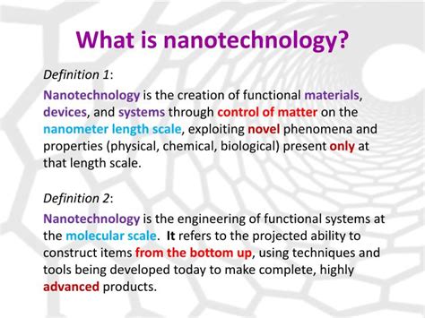 Ppt Introduction To Nanotechnology Insights Into A Nano Sized World