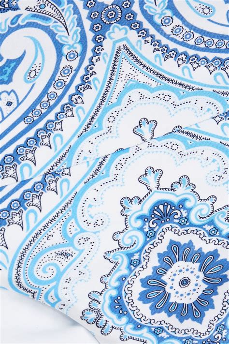 MELISSA ODABASH Bel Air Paisley Print Mid Rise Bikini Briefs THE OUTNET