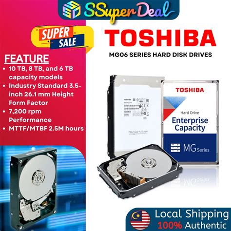 Toshiba MG Series Enterprise 3 5 7200rpm SATA 512e Internal HDD Hard