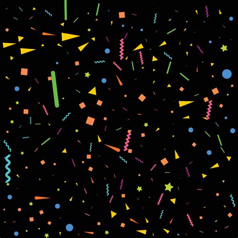 vector abstract black background   falling tiny colorful