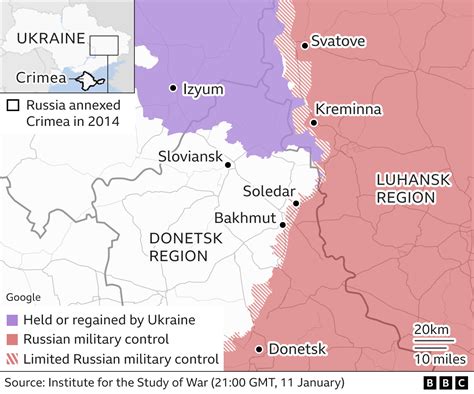 Ukraine War Soledar Devastation Revealed In Satellite Images Bbc News