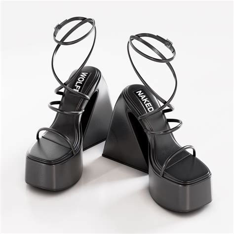 Naked Wolfe Angle Heel Cgtrader