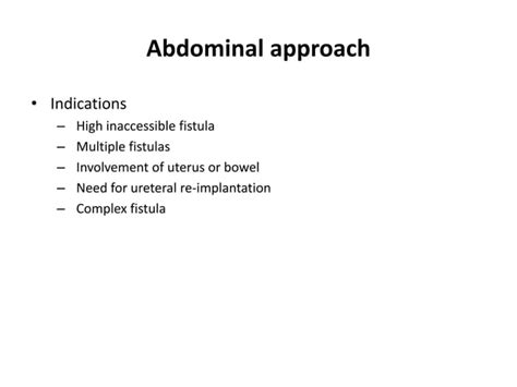 Obstetric fistula | PPT