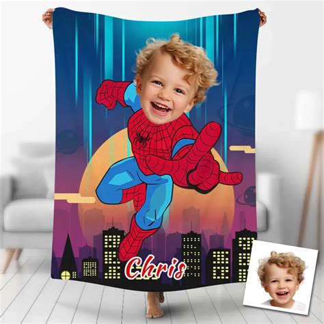 Custom Blankets Personalized Spiderman Hot Superhero Blanket
