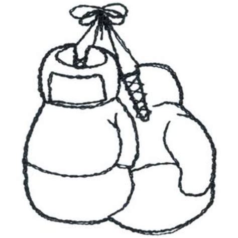 Boxing Gloves Outline Machine Embroidery Design | Embroidery Library at ...