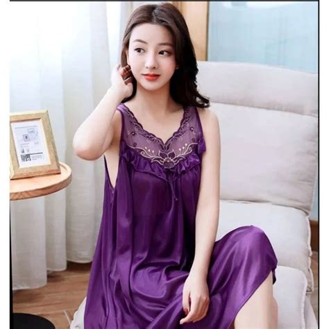 Jual Baju Tidur Lingerie Daster Renda Bunga Kipas XL Shopee Indonesia