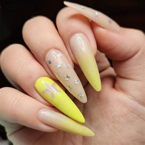 Pastel Yellow Nails With Glitter Informacionpublica Svet Gob Gt