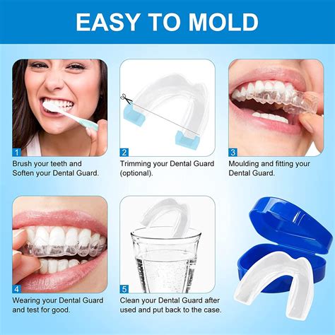 Moldable Mouth Guards for Night Teeth Clenching - TMJ Relief, Bruxism