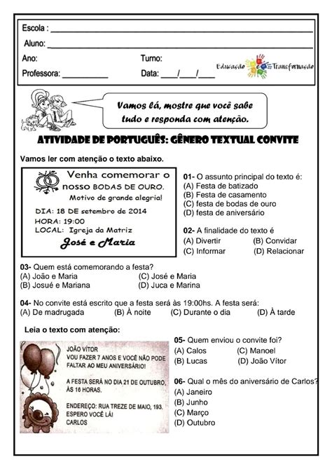 Gênero Textual Conto 2 Ano