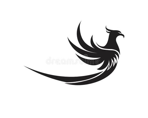 Phoenix Logo Template Vector Illustration Designs Stock Illustration