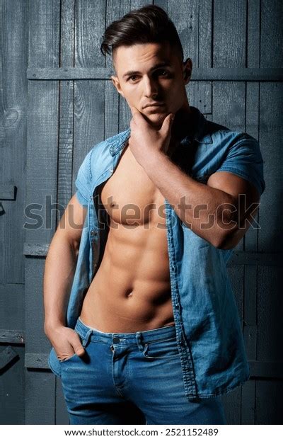 Sexy Male Naked Torso Strong Man Stock Photo Shutterstock