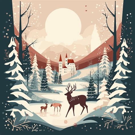 Christmas_card_vector | Premium AI-generated vector