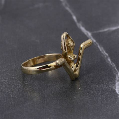 Naked Girl Ring Kama Sutra Sex Position Romantic Nudity Ring Women Figure Ring Female