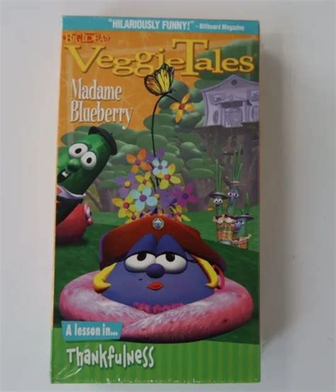 Veggietales Madame Blueberry A Lesson In Thankfulness Vhs