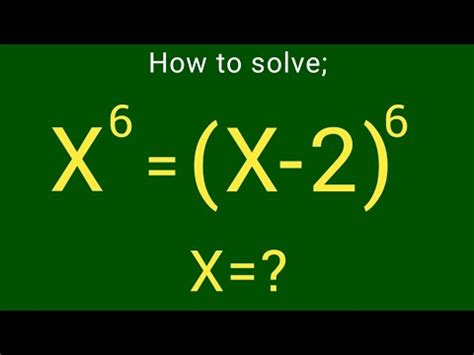 Usa Olympiad Solve For X Algebra Check The Trick Youtube