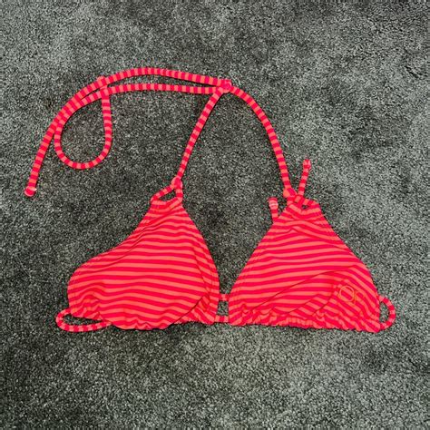 Women S Pink And Orange Bikini And Tankini Tops Depop