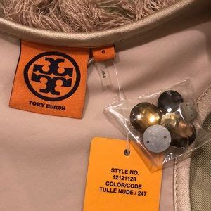 Tory Burch Tops New Tory Burch Nude Top With Gems Fringes Poshmark