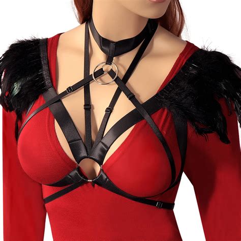 Body Harness Lingerie Bondage Full Body Costume Rave Wear Lingerie Fetish Cage Goth Adjust