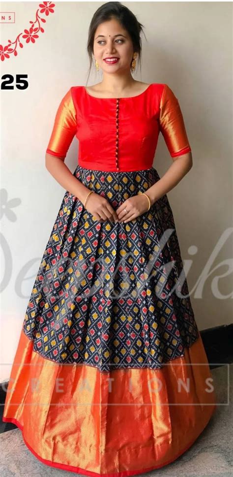 Ikkat Pattu Lehenga In India From Sb Pochampally Handlooms Divya Boutique