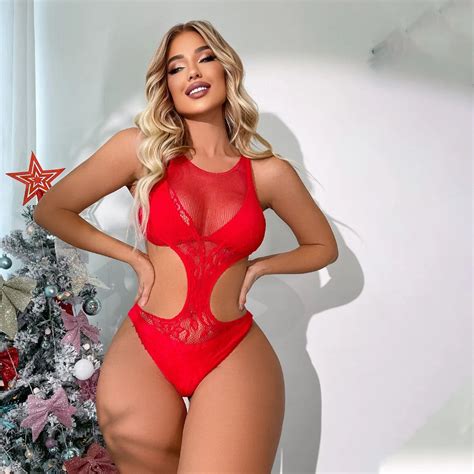 Oversized Elastic Sex Underwear Sex Underwear Uniform Red One Piece Bikini Set In Good Price