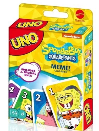 Karty Uno Kanciastoporty Spongebob Przyjaciel Patryk Bikini Dolne Talia Kart Edycja
