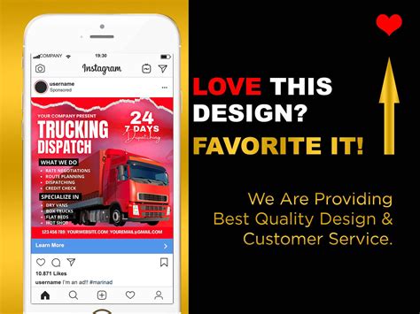 Freight Dispatcher Service Flyer Canva Truck Flyer Template Editable