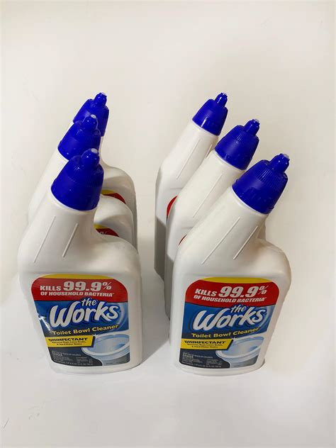 8 Pack The Works Classic Clean Toilet Bowl Cleaner 24 Fl