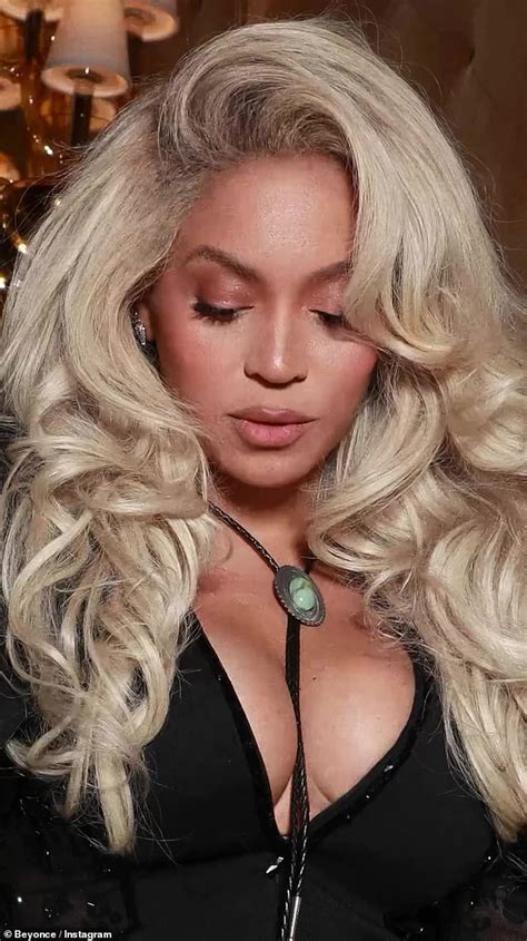 Beyonce Oozes Sex Appeal In Barely There Lacy Lingerie And Cowboy Hat To Celebrate Valentine S