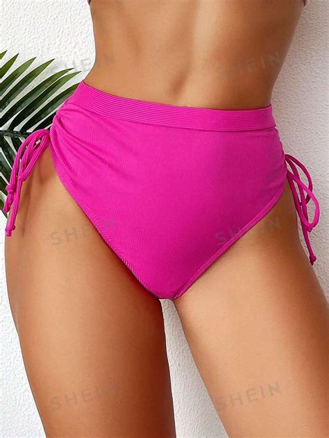 Shein Swim Basics Cord O Ao Lado Bottom Bikini Shein Brasil