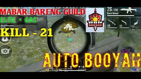 Mabar Free Fire Sama Guild Auto Booyah Total Kill Free Fire