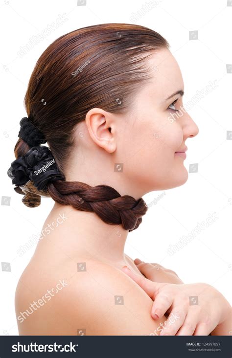 Portrait Naked Woman Hair Wrapped Around Stock Photo 124997897 Shutterstock
