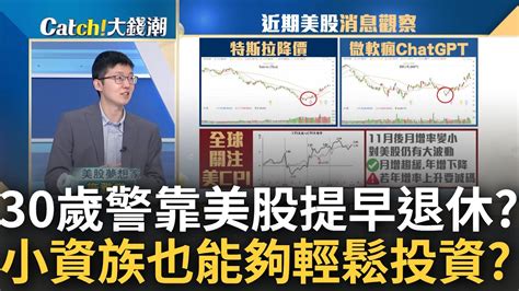 30歲警官靠美股提早退休 月光族到賺進千萬 小資也能輕鬆投資｜王志郁 主持｜20230214｜catch大錢潮 Feat 施雅棠 Youtube