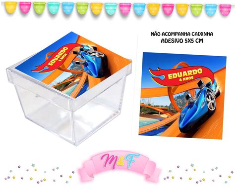 Adesivo Para Caixinha Acrílica Hot Wheels Elo7