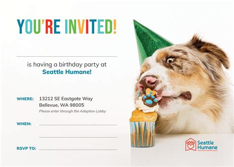 Birthday Invitation Templates - Seattle Humane