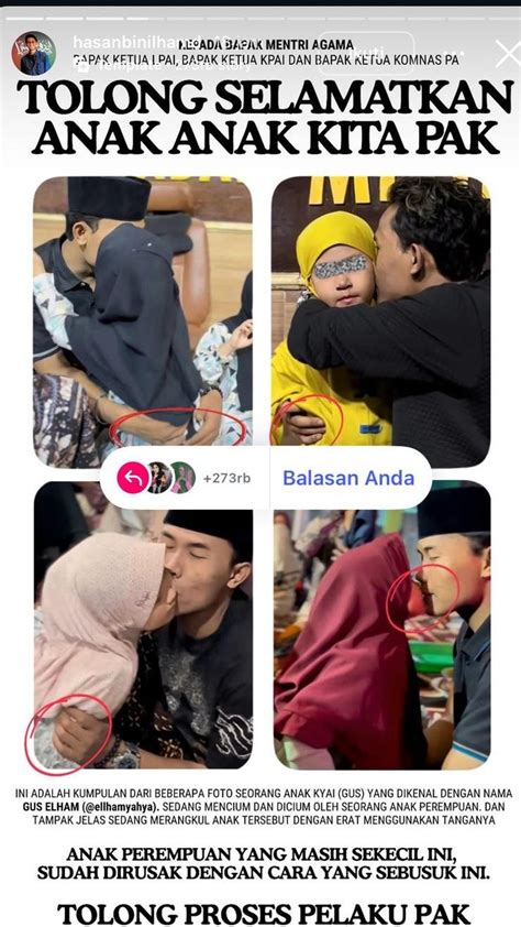 viral video gus elham cium anak kecil  atas panggung netizen geram