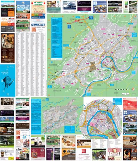 Besançon tourist attractions map