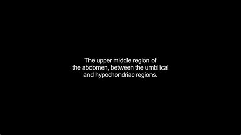 epigastrium video Dictionary meaning and pronunciation - YouTube