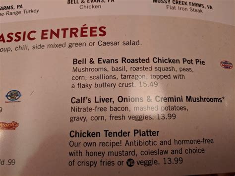 Menu At Silver Diner Restaurant Reston