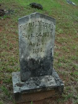 Thomas Dorsey Wiggins M Morial Find A Grave