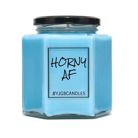 Horny A F Candle Horny As F Ck Mature Rude Gift Cheeky Gift Candle Scented Candle Candles