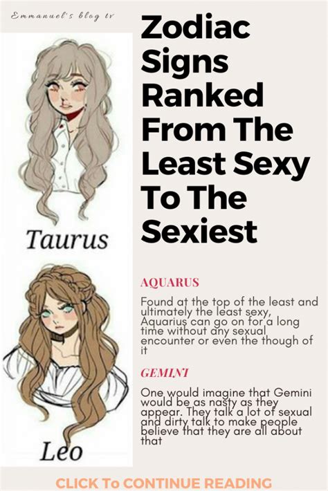 Zodiac Signs Ranked From The Least Sexy To The Sexiest