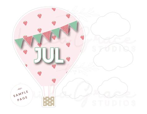 Classroom Birthday Display Hot Air Balloon Birthday Board Bulletin Board Birthday Sign