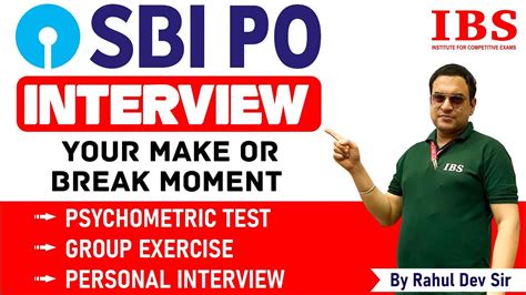 Sbi Po Interview Your Make Or Break Moment Psychometric Test Group