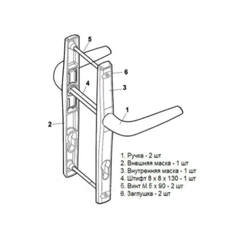 Замок в калитку Евро25 с сердцевиной ключ-барашек цвет RAL8017 Надежный ...