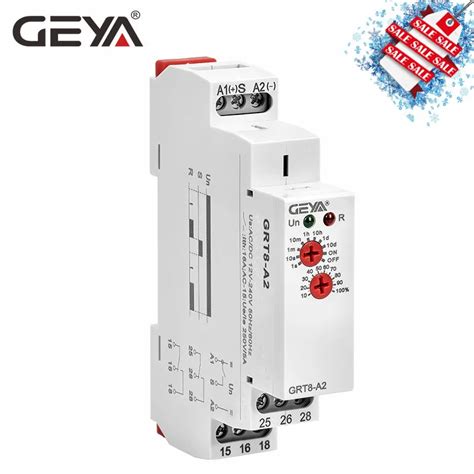 GEYA GRT8-A электронное 16A SPDT реле таймера задержки Реле времени 12 ...